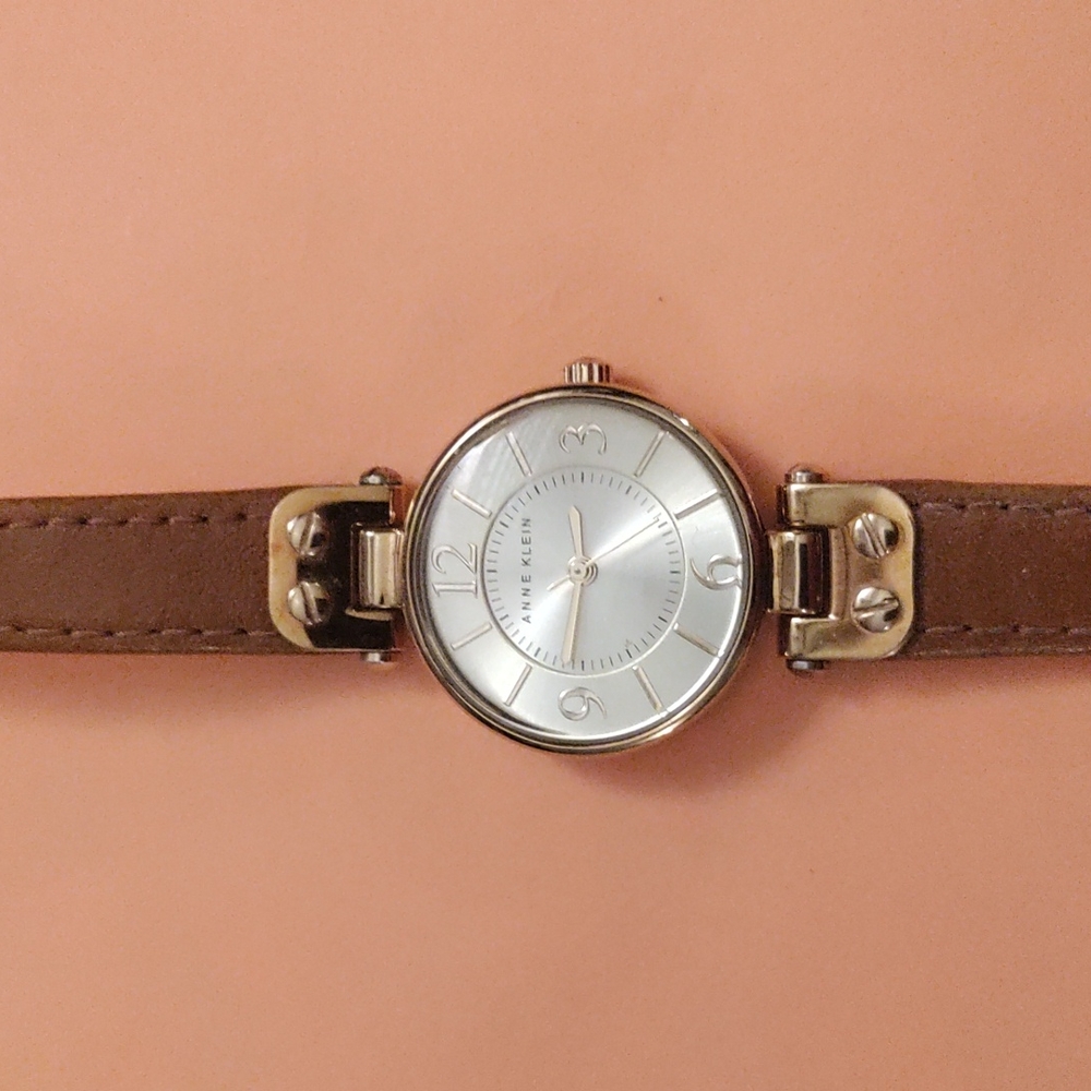 Anne Klein Genuine Leather Watch